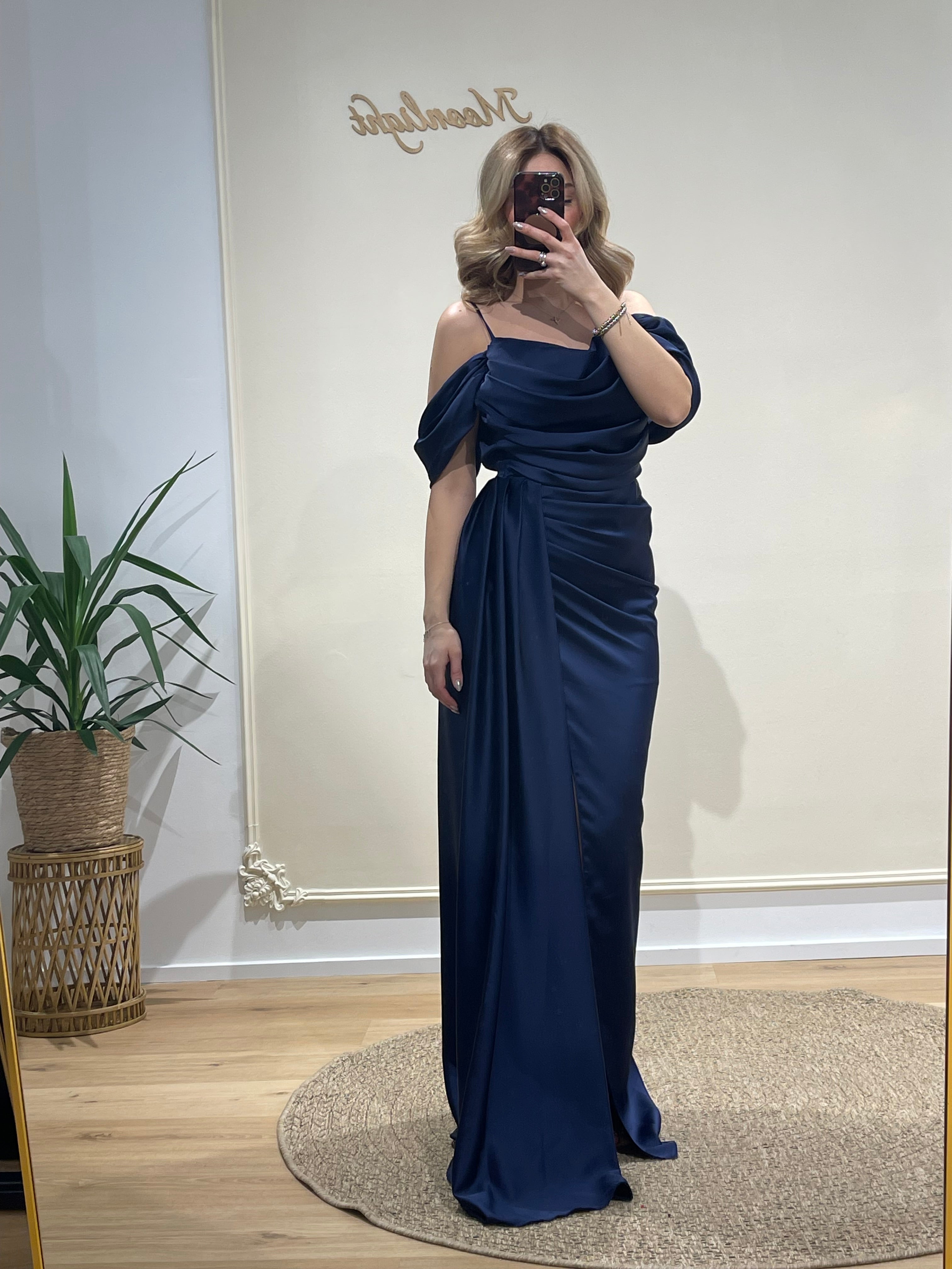 Eleni dress dunkelblau
