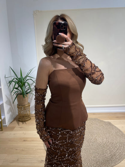 Dress Aurelio braun