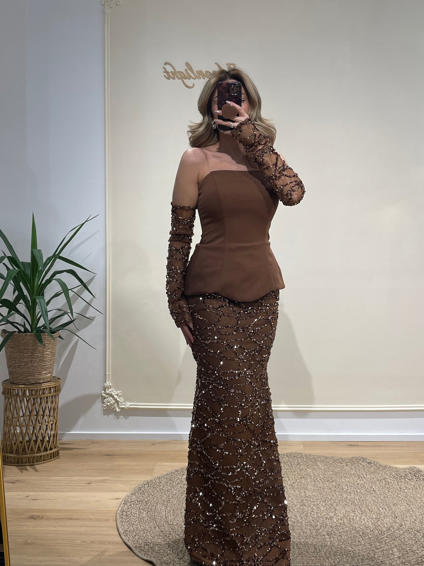 Dress Aurelio braun