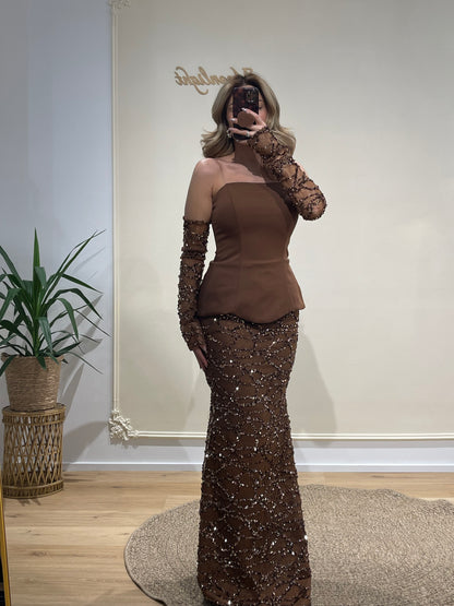 Dress Aurelio braun