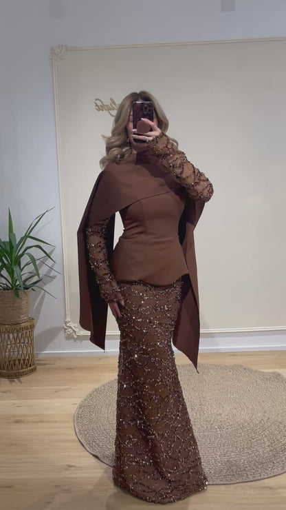 Dress Aurelio braun